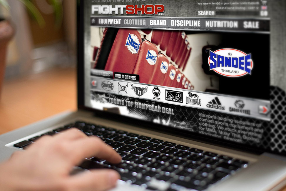 Fightshop retail website design